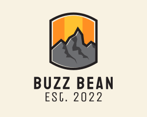 Sunset Mountain Camping  logo design