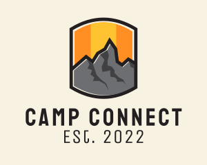 Sunset Mountain Camping  logo design