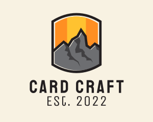 Sunset Mountain Camping  logo design