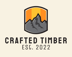 Sunset Mountain Camping  logo design