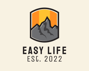 Sunset Mountain Camping  logo design