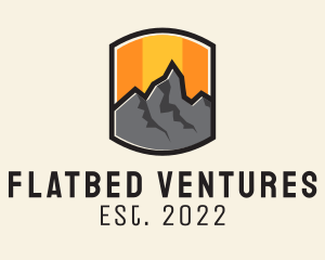 Sunset Mountain Camping  logo design