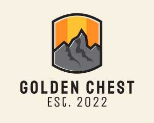 Sunset Mountain Camping  logo design