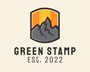 Sunset Mountain Camping  logo design