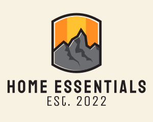 Sunset Mountain Camping  logo design