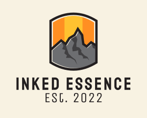 Sunset Mountain Camping  logo design