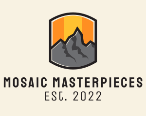 Sunset Mountain Camping  logo design