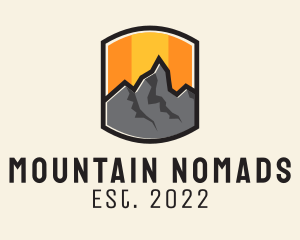 Sunset Mountain Camping  logo design