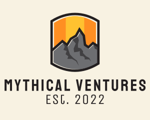 Sunset Mountain Camping  logo design