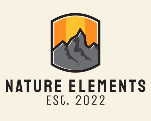 Sunset Mountain Camping  logo design