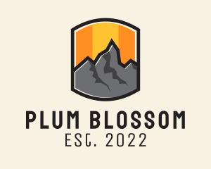 Sunset Mountain Camping  logo design