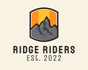 Sunset Mountain Camping  logo design