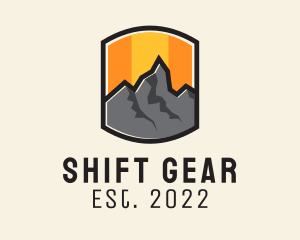 Sunset Mountain Camping  logo design