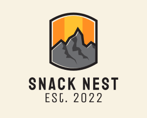 Sunset Mountain Camping  logo design