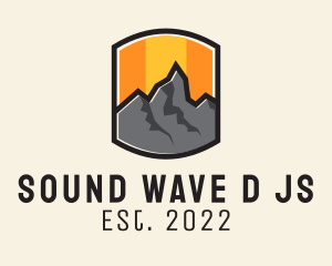 Sunset Mountain Camping  logo design