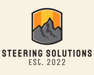 Sunset Mountain Camping  logo design