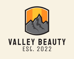 Sunset Mountain Camping  logo design