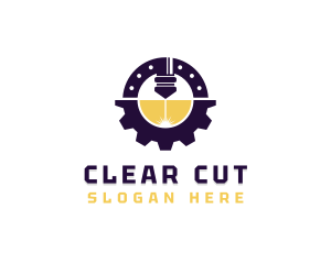 Industrial Laser Cutting Machinery logo design