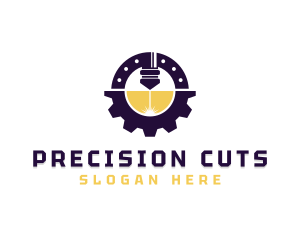 Industrial Laser Cutting Machinery logo design