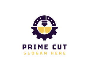 Industrial Laser Cutting Machinery logo design