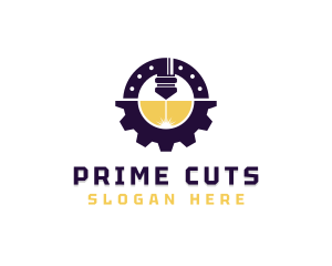 Industrial Laser Cutting Machinery logo design