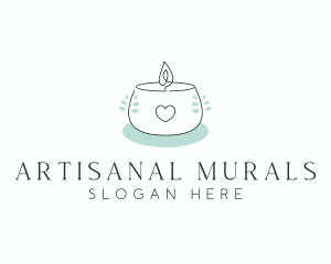 Scented Candle Spa logo design