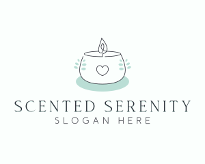 Scented Candle Spa logo design