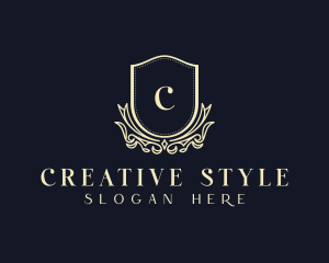 Shield Floral Styling logo design