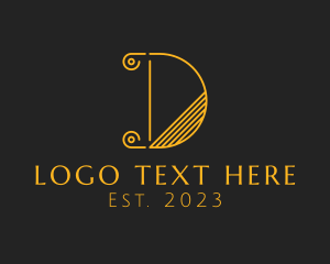 Elegant Marketing Agency Letter D logo