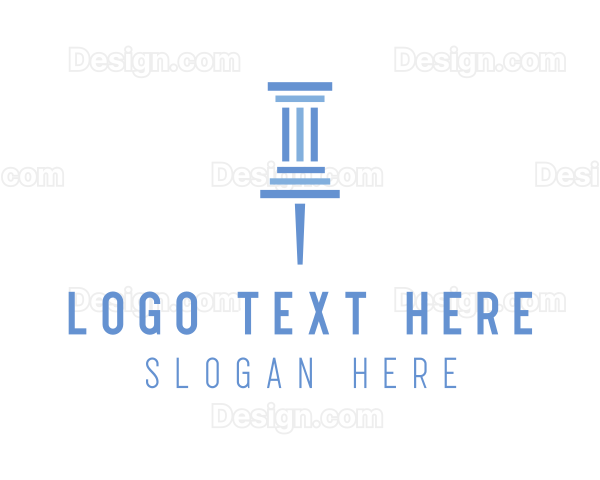 Column Pillar Pin Logo