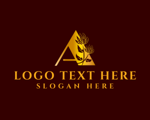 Fashion - Elegant Floral Boutique Letter A logo design