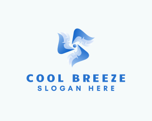 Fan Cooling HVAC logo design