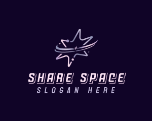 Astral Space Star logo design