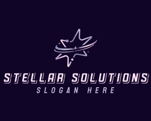 Astral Space Star logo design