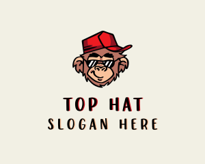 Monkey Hat Sunglasses logo design