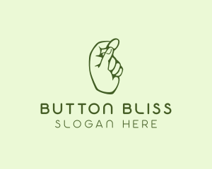 Green Coin Hand logo design