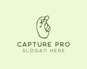 Green Coin Hand logo design