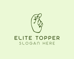 Green Coin Hand logo design