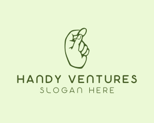 Green Coin Hand logo