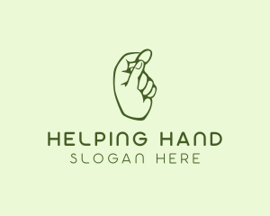 Green Coin Hand logo