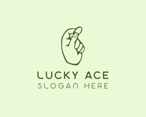 Green Coin Hand logo design