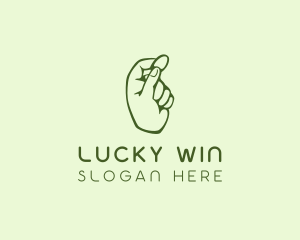 Green Coin Hand logo design