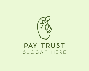 Green Coin Hand logo