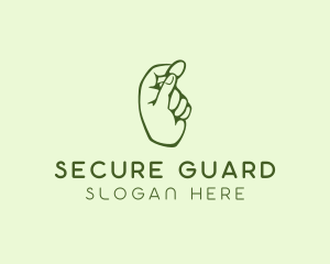 Green Coin Hand logo