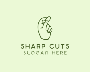 Green Coin Hand logo design