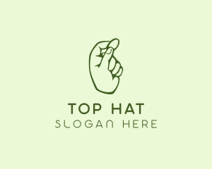 Green Coin Hand logo design