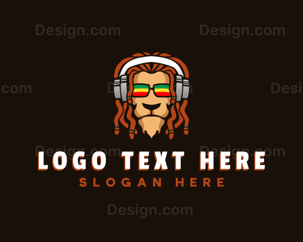 Headset Lion Dreadlocks Logo