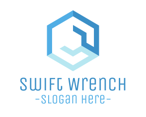 Blue Hexagonal Wrench logo