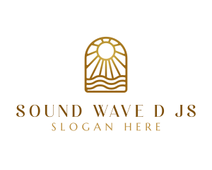 Wave Sun Resort logo design