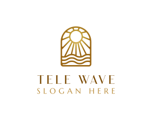 Wave Sun Resort logo design